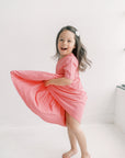 Charlotte Tiered Dress in Bubblegum