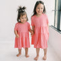 Charlotte Tiered Dress in Bubblegum