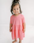 Charlotte Tiered Dress in Bubblegum