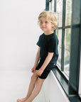 Shorts and Tee Set in Black